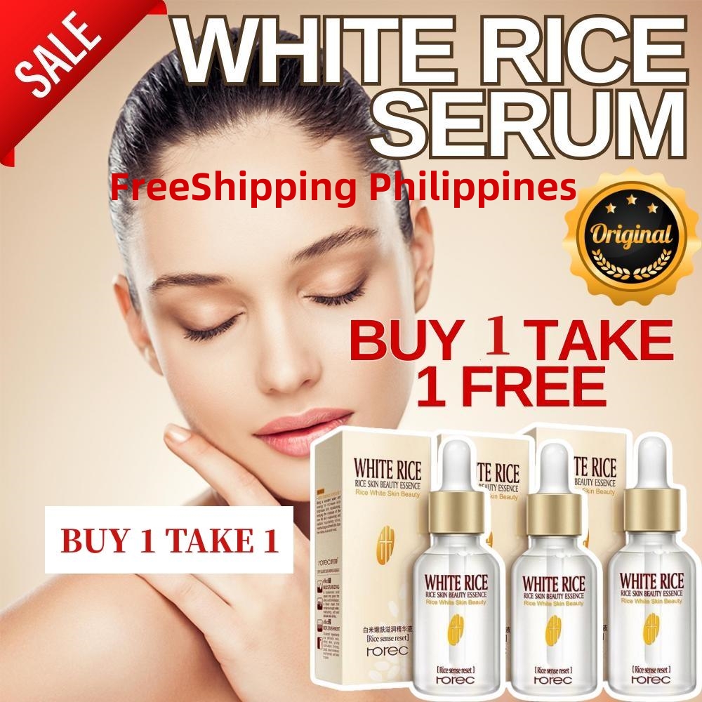 FreeShipping Philippines BUY 1 TAKE 1 White Rice Serum Whitening Face Moisturizing Cream Anti Wrinkle Anti Aging Face Authentic