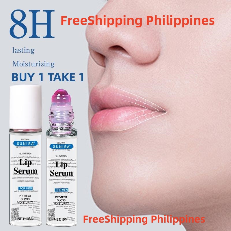 FreeShipping Philippines BUY 1 TAKE 1 SUNISA Lip Serum(Pink) for Men Infused w/ Vit-E that Moisturizes and Protects Dry, Chapped & Dark Lips