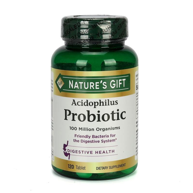 【Nationwide shipping】Acidophilus Probiotic, Daily Probiotic Supplement, Supports Digestive Health, 1 Pack, 120 Tablets Healthcare Edible Fitness Dietary Vitamin 