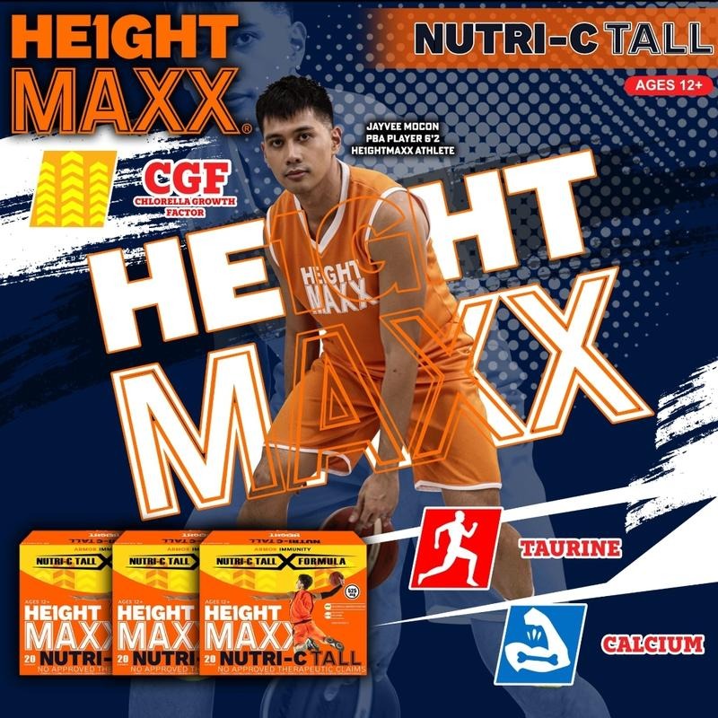 【Nationwide shipping】He1ghtMaxx Supplement Nutri-C Tall for Adults (5 Stars) 20 capsules, Chlorella Growth Factor, Egg Shell Calcium, Taurine, Vitamin C