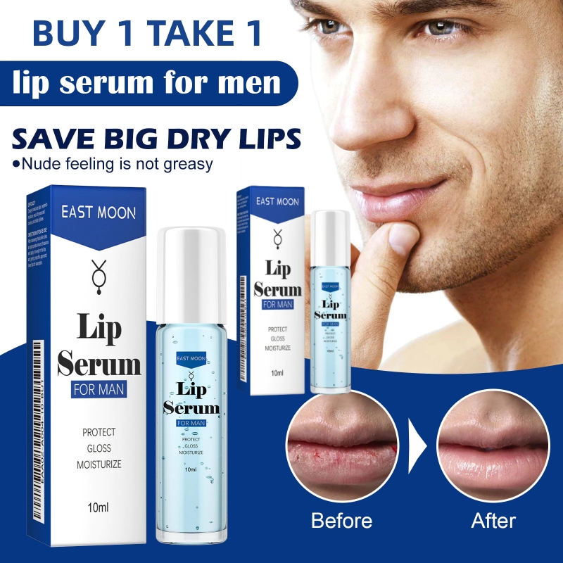 Freeshipping BUY 1 TAKE 1 Hydrating Non Pigment Lip Serum Blue for Men Infused with Ceramides Skincare Comfort FreeShipping