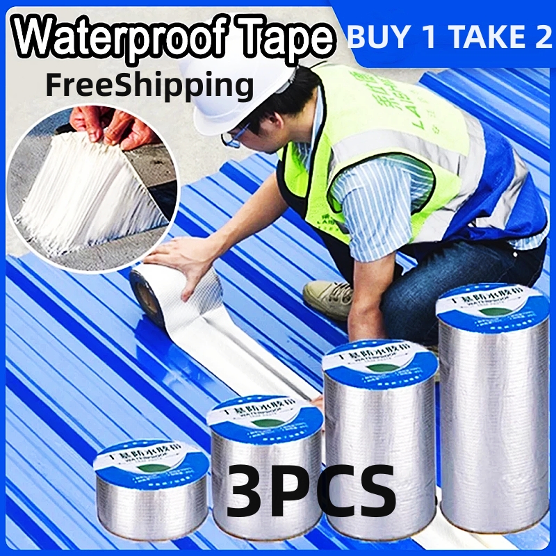 Freeshipping BUY 1 TAKE 2 Waterproof Tape Aluminum Foil Tape, Butyl Waterproof Tape, Super Fix Repair Wall Crack Easy to use FreeShipping