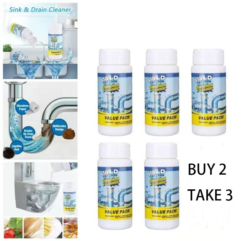 Freeshipping BUY 2 TAKE 3 Wild Tornado Powerful Sink & Drain Cleaner Quick Foaming High