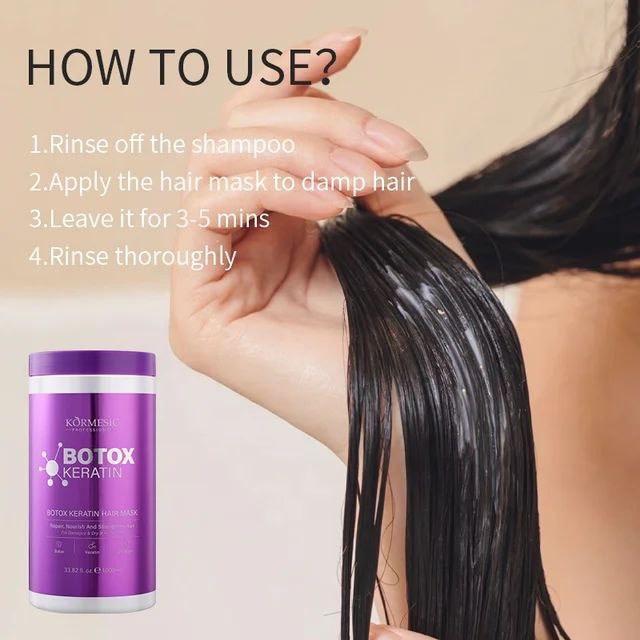 Freeshipping BUY 1 TAKE 1 Botox Keratin Hair Treatment Mask Collagen Hair Straightening Organic Repair Conditioner 1000ml