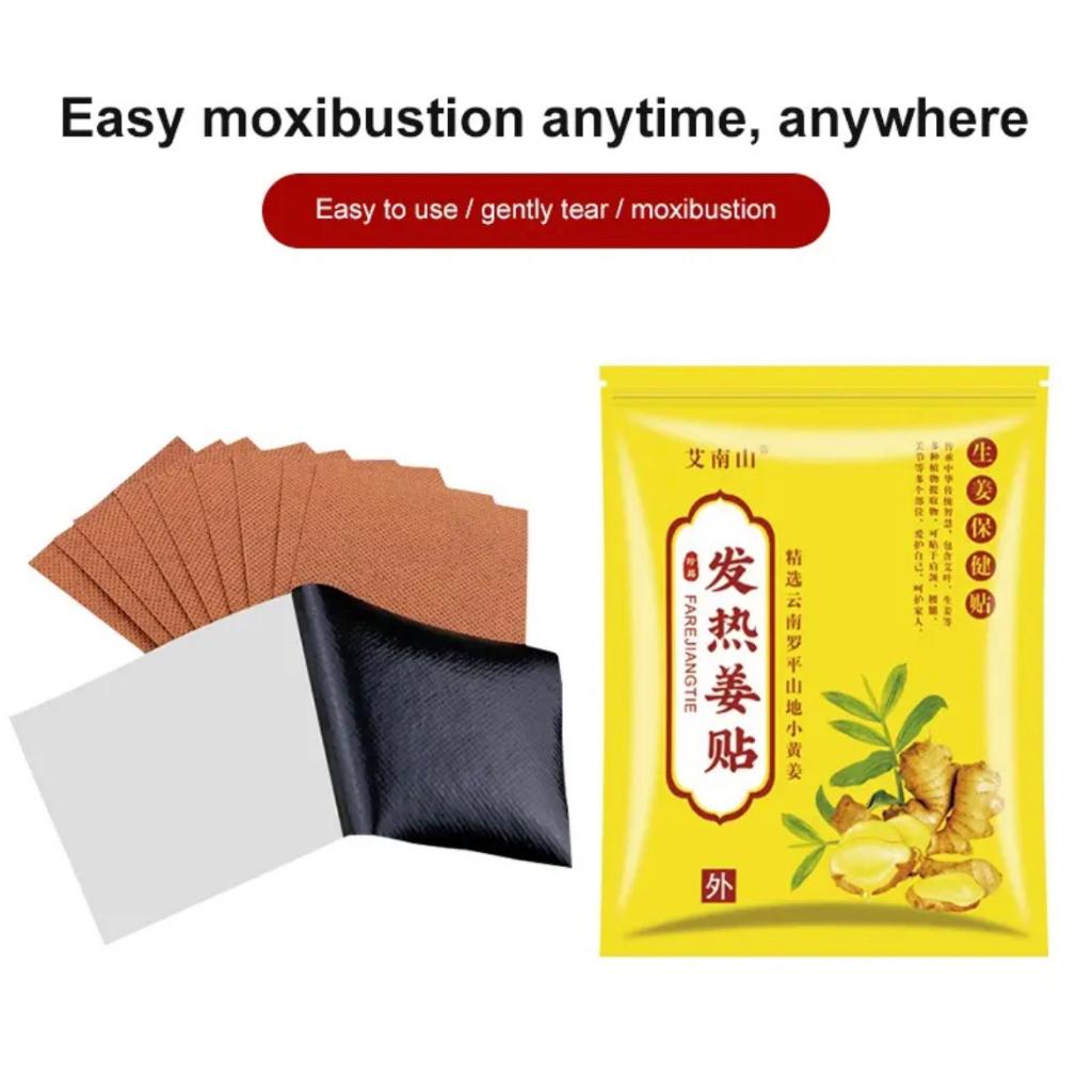 FreeShipping (BUY 1 TAKE 2 )=300pcs Herbal Ginger Patch Paste-On Warming Multipurpose Heat Patches