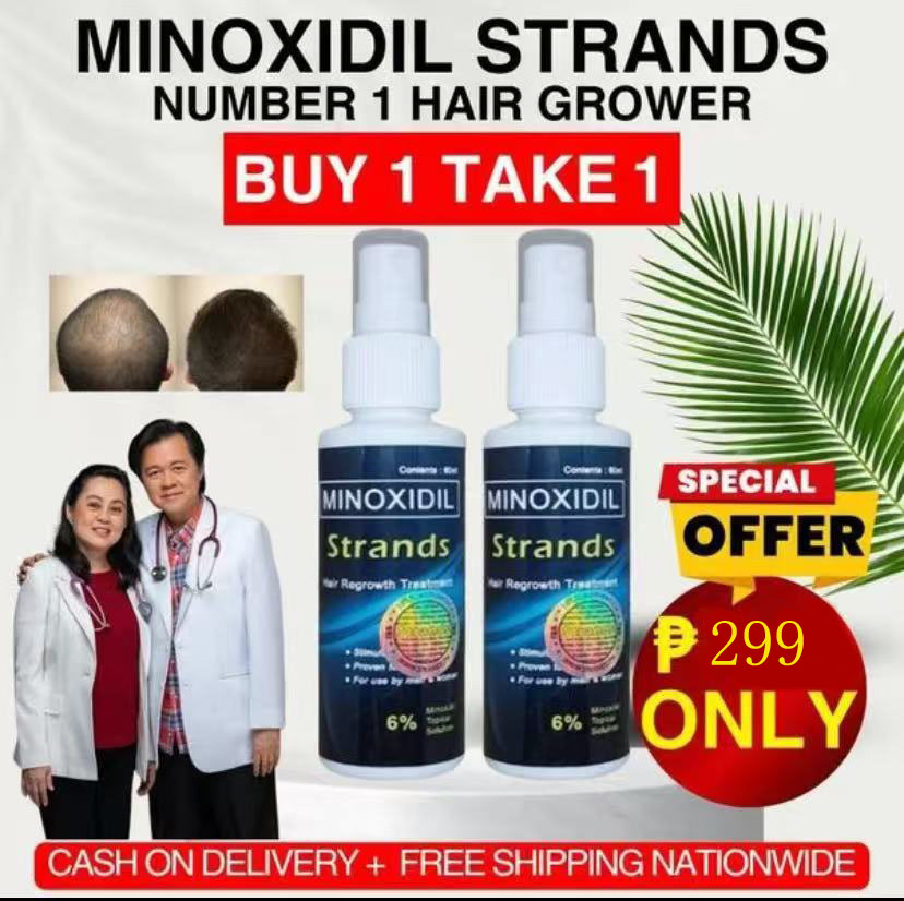 FreeShipping BUY 1 TAKE 1 Strands 6% Minoxidil Hair Grower Original 60ml Hair beard eyebrow Anti Hair Loss grower