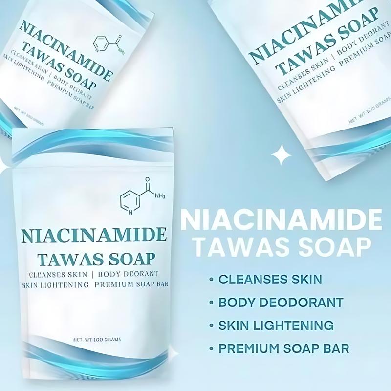 FreeShipping BUY 2 TAKE 3 NIACINAMIDE TAWAS SOAP BODY CARE CLEANSES SKIN BODY DEODORANT LIGHTENING SOAP Cleansing Daily Cleanser Comfort Skin Repair Skin Care Body Wash cracked heels all skin types bo