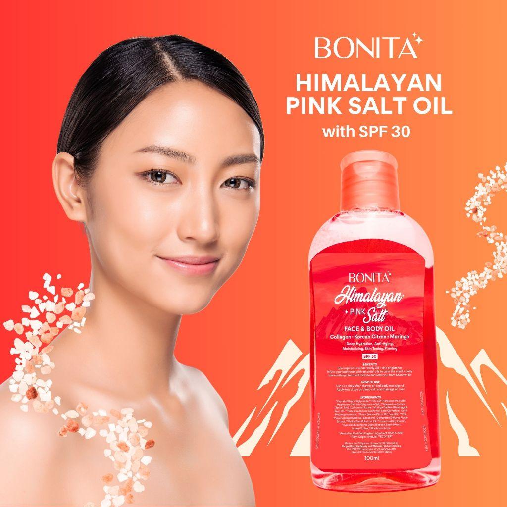 Freeshipping Buy Two Get Two Free 100ml Himalayan Pink Salt Face and Body Oil with SPF 30, Korean Citron, Collage