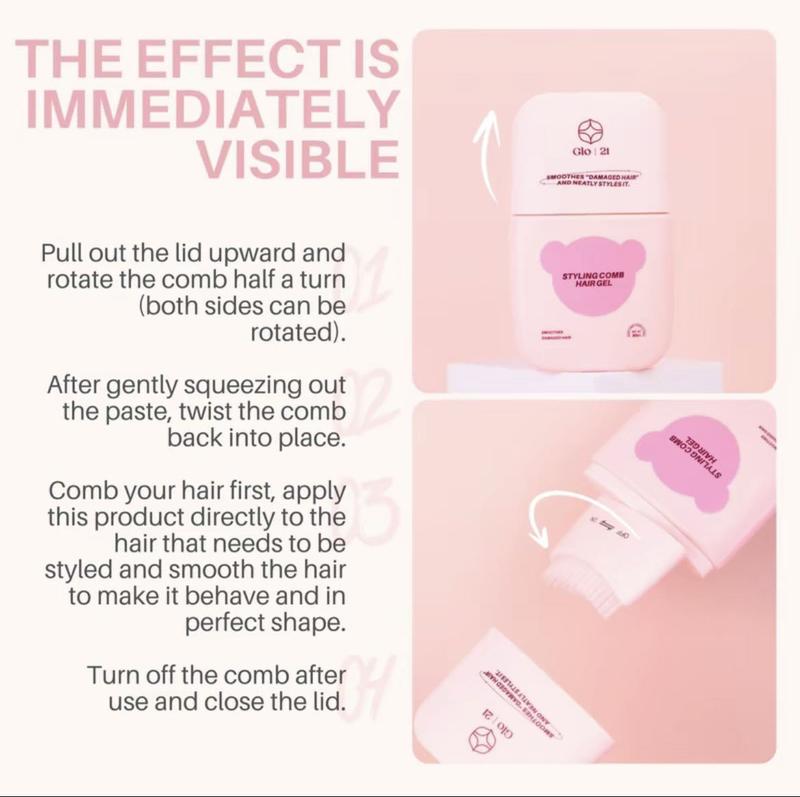 FreeShipping BUY 1 TAKE 1 GLO21 Shaping Hair Gel with Styling Comb - Haircare Hair Mousse