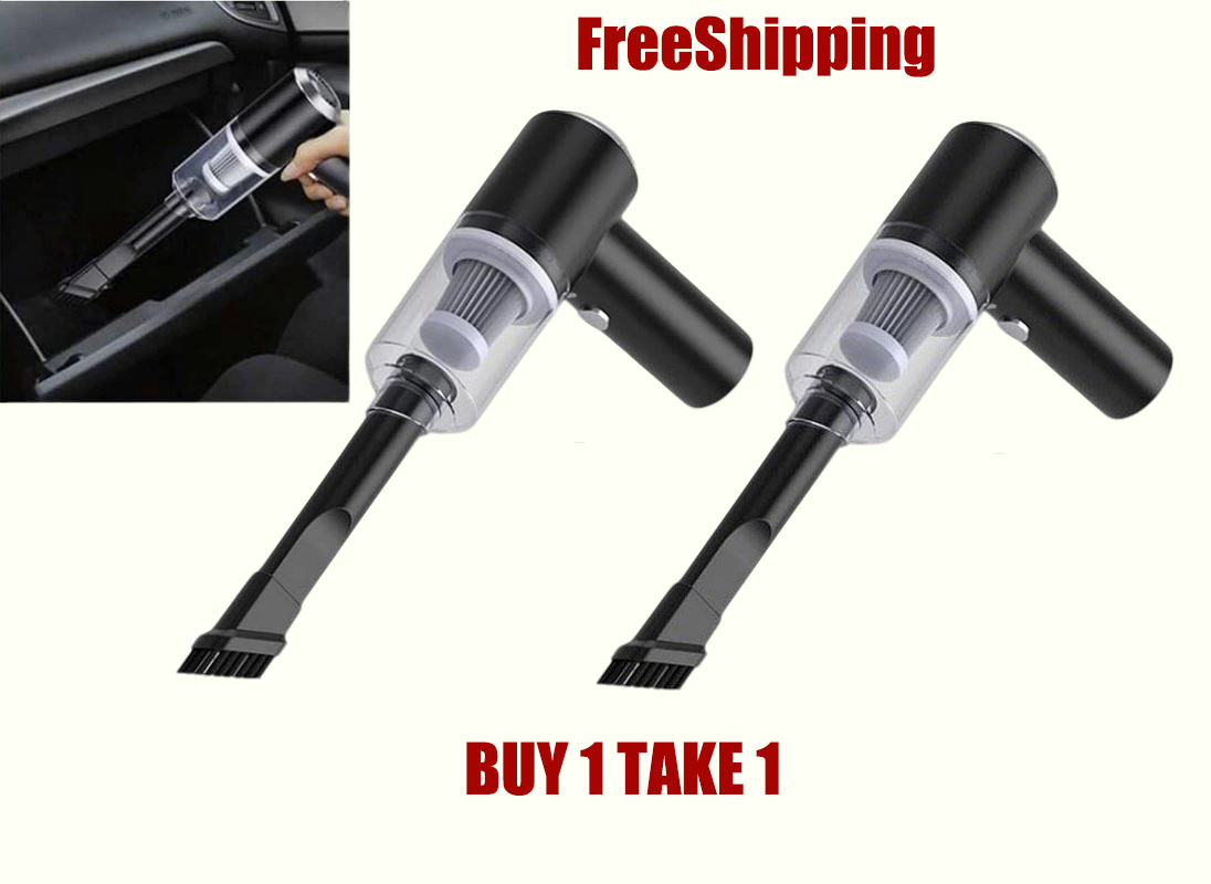 FreeShipping Mini Portable Handheld Vacuum Cleaner – USB Rechargeable, Powerful Suction, Multi-Use Cleaning Tool