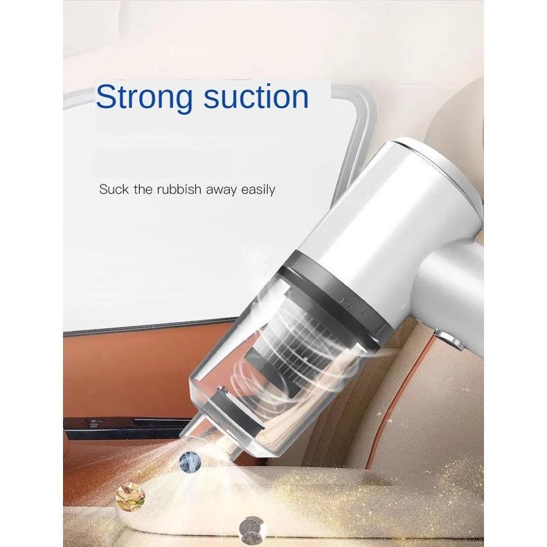 FreeShipping Mini Portable Handheld Vacuum Cleaner – USB Rechargeable, Powerful Suction, Multi-Use Cleaning Tool