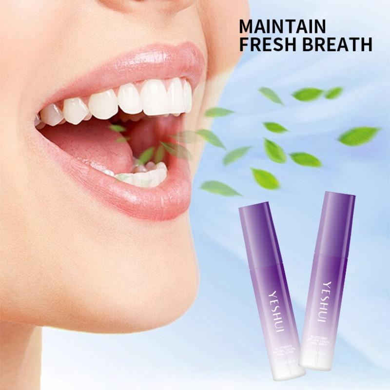 FreeShipping BUY 1 TAKE 1  15ML Blueberry Mint Mouth Spray Bad Breath Treatment Freshener Mouthwash