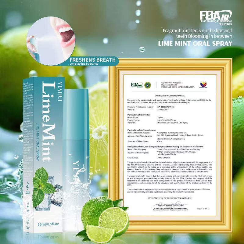 FreeShipping BUY 1 TAKE 1  15ML Blueberry Mint Mouth Spray Bad Breath Treatment Freshener Mouthwash