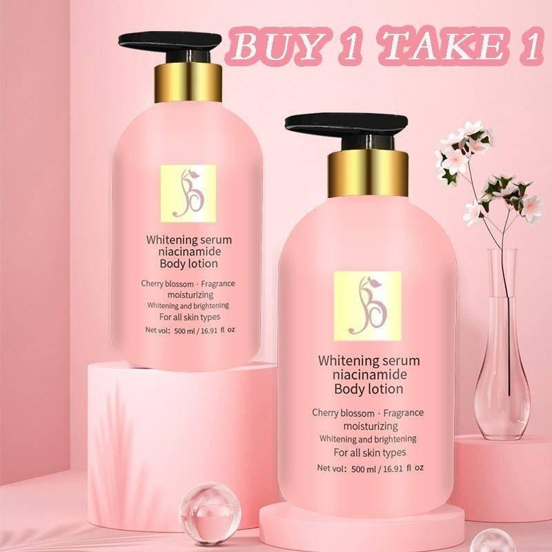 FreeShipping BUY 1 TAKE 1 Cosmetics Sakura Niacinamide Moisturizing Body Lotion 500ml - Brightens and Repairs Ski