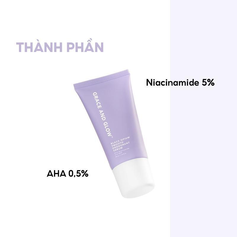 FreeShipping Grace and glow smooth deodorant serum roll on-underarm fragrance with niacamide