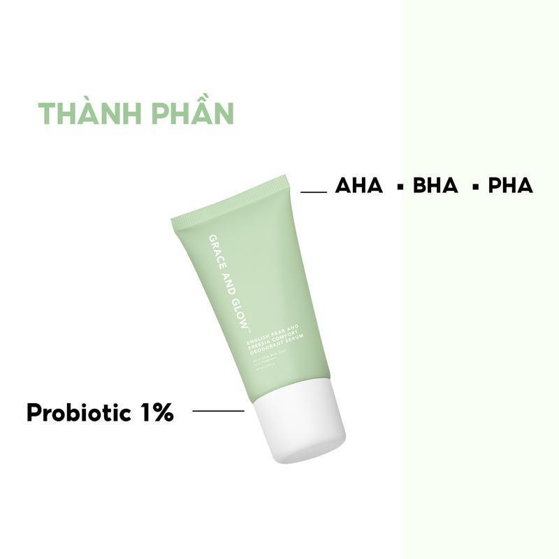 FreeShipping Grace and glow smooth deodorant serum roll on-underarm fragrance with niacamide