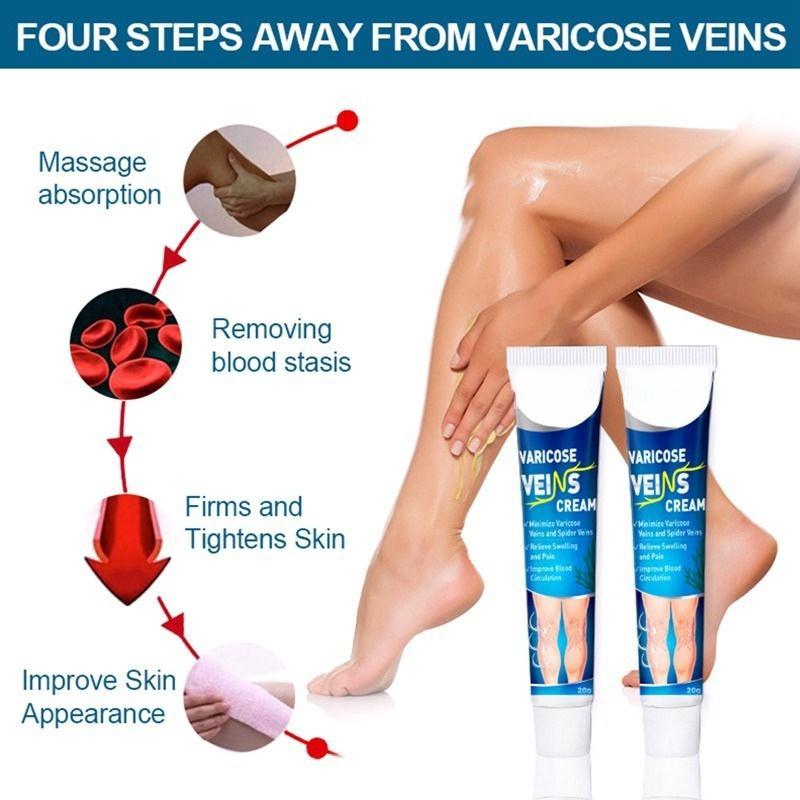 FreeShipping『BUY 2 TAKE 1』Varicose Veins Cream Soothing Leg Cream Natural Herbal Plaster for Tired and Heavy Legs Fast Relief Strengthen Capillary Health Improve Blood Circulation