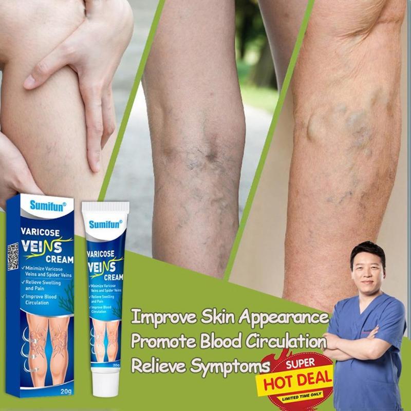 FreeShipping『BUY 2 TAKE 1』Varicose Veins Cream Soothing Leg Cream Natural Herbal Plaster for Tired and Heavy Legs Fast Relief Strengthen Capillary Health Improve Blood Circulation