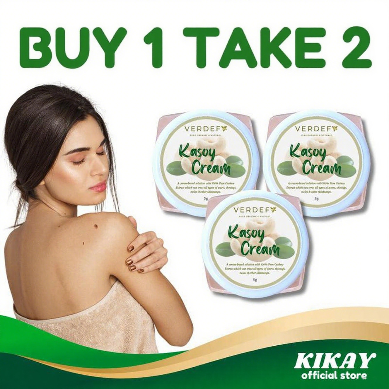 FreeShipping Buy 1 Take 2 Kasoy Cream Kulugo Warts Remover 5 grams All Skin Types