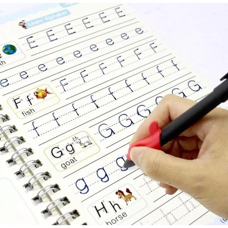 Freeshipping【 4PCS/Set 】Sank Magic Book Learn and Play ,Practice Writing Kids Reusable Learning Copybook