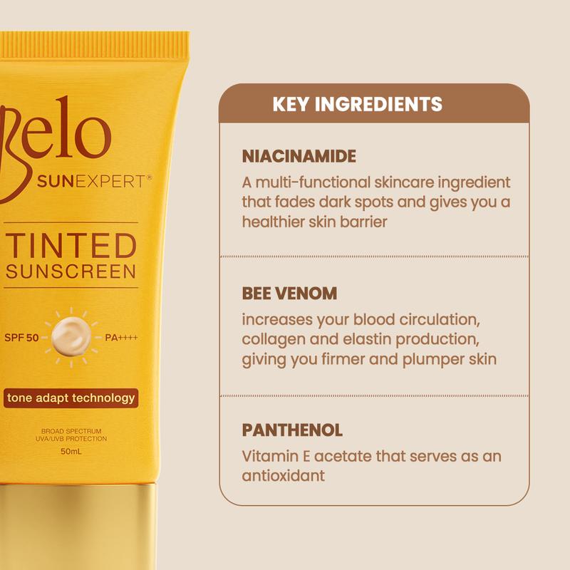 FreeShiping Belo SunExpert Tinted Sunscreen SPF50 PA++++ 50mL Buy 1 Take 1