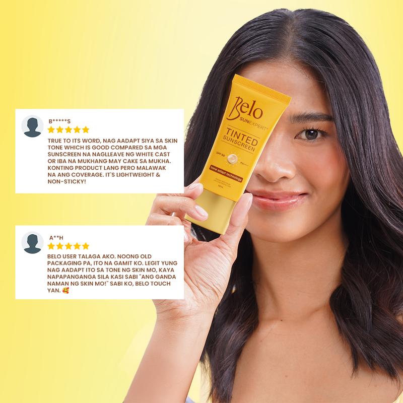 FreeShiping Belo SunExpert Tinted Sunscreen SPF50 PA++++ 50mL Buy 1 Take 1