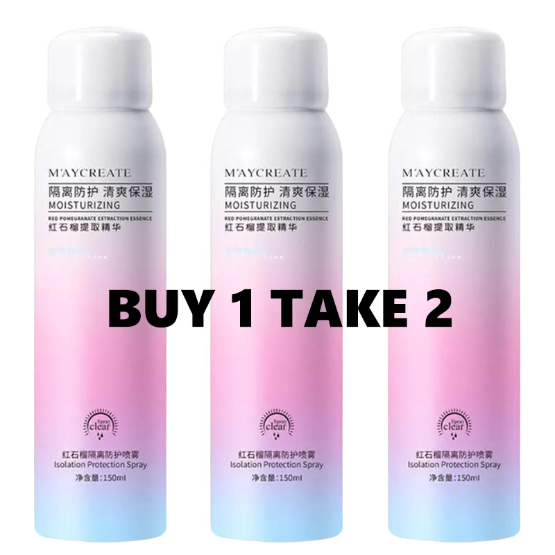 FreeShipping Maycreate Whitening Sunscreen Spray Buy 1 Take 2 Original SPF45  150ml Maycreate Moisturizing Spray Maycreate Sunscreen Spray Maycreate Whitening Spray Sunblock Spray For Face And Body UV