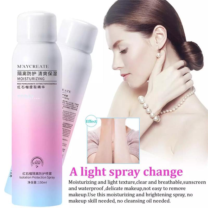 FreeShipping Maycreate Whitening Sunscreen Spray Buy 1 Take 2 Original SPF45  150ml Maycreate Moisturizing Spray Maycreate Sunscreen Spray Maycreate Whitening Spray Sunblock Spray For Face And Body UV