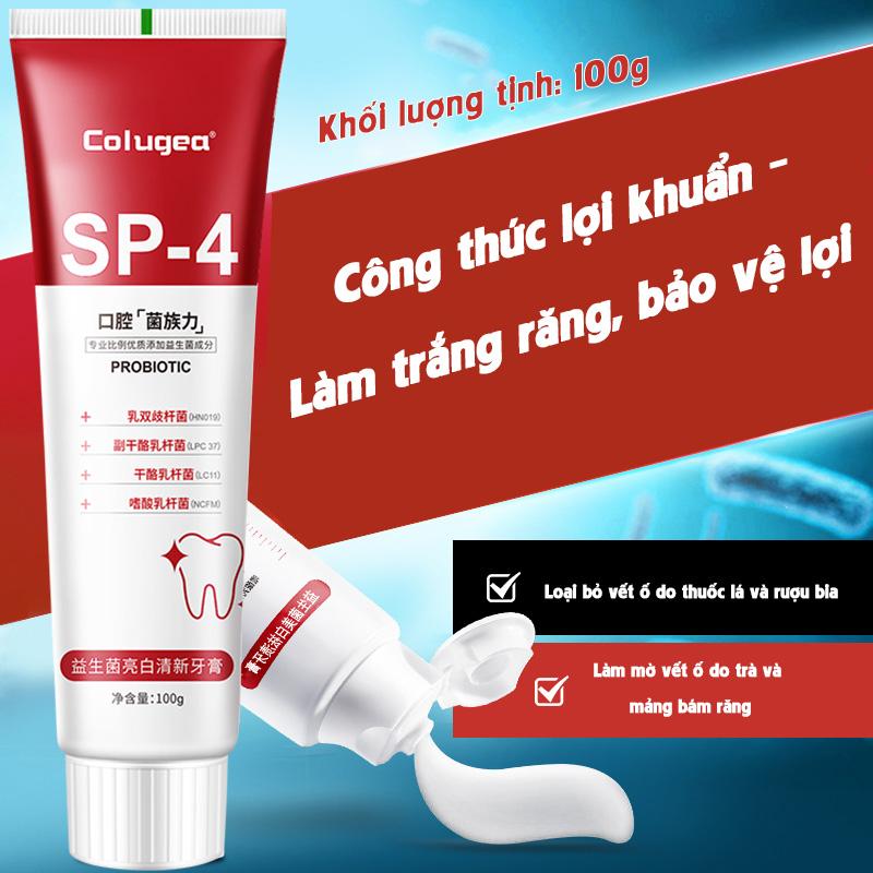 Mua 2 tặng 3 Kem đánh răng Probiotic Sp-4 Kem đánh răng Shark làm trắng và sảng khoái làm sạch răng miệng, loại bỏ vết ố trắng, giảm ố vàng, thích hợp cho răng nhạy cảm và phục hồi men răng