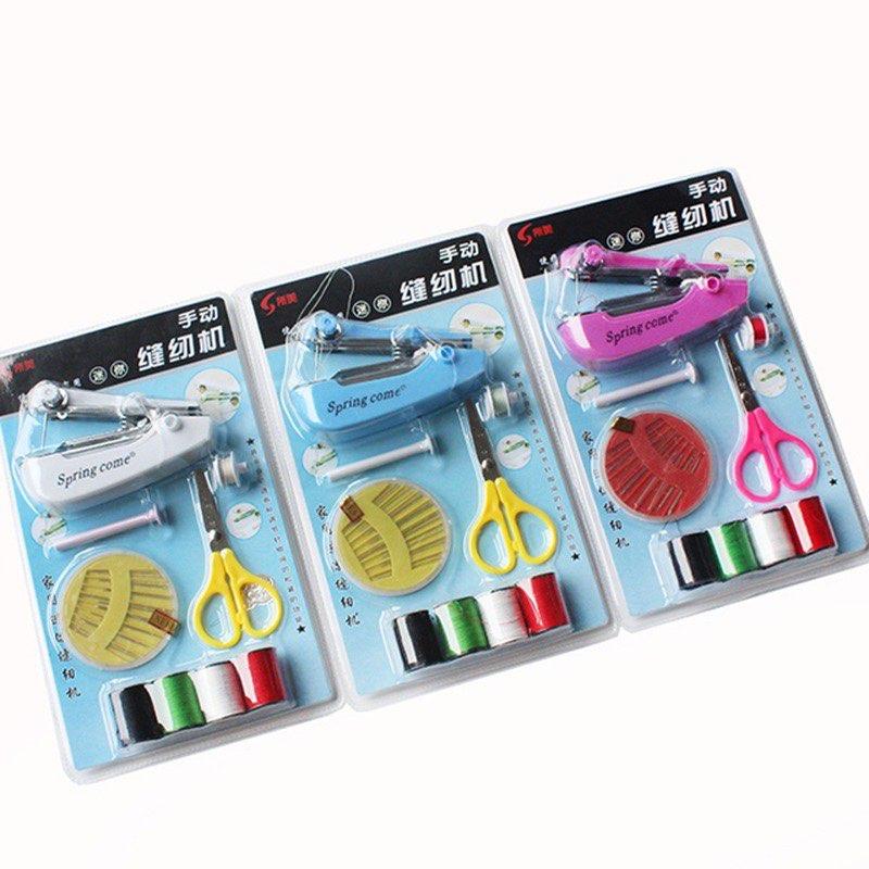FreeShiping Mini manual sewing machine easy to carry at home and travel Multi functional mini portable sewing machine